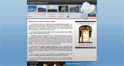 Desktop Screenshot of ecuadorhomesonline.com